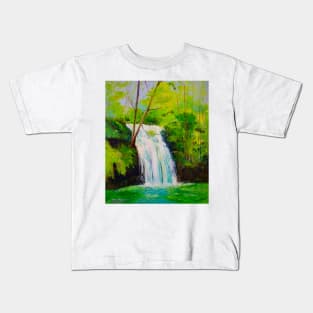 Mystical waterfall Kids T-Shirt